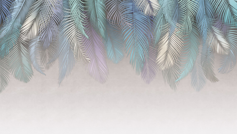 Бесшовная фреска «Пальма в интерьере»